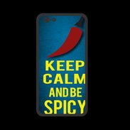 Coque  Iphone 8 PREMIUM Keep Calm and Be Spicy Bleu