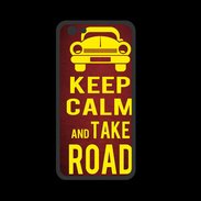 Coque  Iphone 8 PREMIUM Keep Calm and Take o road 2 Rouge
