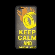Coque  Iphone 8 PREMIUM Keep Calm and Burn Out Gris