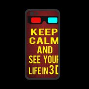 Coque  Iphone 8 PREMIUM Keep Calm and See your life 3D Rouge