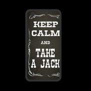 Coque  Iphone 8 PREMIUM Keep Calm and Take Jack Gris