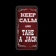 Coque  Iphone 8 PREMIUM Keep Calm and Take Jack Rouge