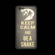Coque  Iphone 8 PREMIUM Keep Calm and Be a Snake Gris