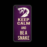 Coque  Iphone 8 PREMIUM Keep Calm and Be a Snake Violet