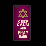 Coque  Iphone 8 PREMIUM Keep Calm and Pray jewish Rose