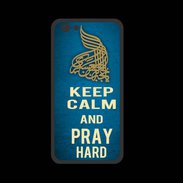 Coque  Iphone 8 PREMIUM Keep Calm and Pray Muslim Bleu