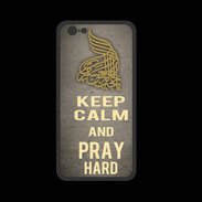 Coque  Iphone 8 PREMIUM Keep Calm and Pray Muslim Gris
