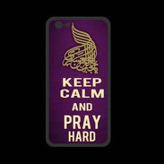 Coque  Iphone 8 PREMIUM Keep Calm and Pray Muslim Violet