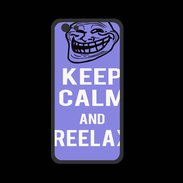 Coque  Iphone 8 PREMIUM Keep Calm and Be Reelax Bleu