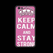 Coque  Iphone 8 PREMIUM Keep Calm and Stay strong Rose