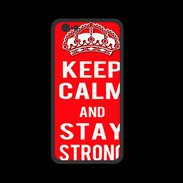 Coque  Iphone 8 PREMIUM Keep Calm and Stay strong Rouge