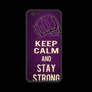 Coque  Iphone 8 PREMIUM Keep Calm and Stay strong Violet