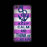 Coque  Iphone 8 PREMIUM Keep Calm and Think Beach Rose