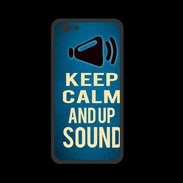 Coque  Iphone 8 PREMIUM Keep Calm and Up Sound Bleu