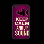 Coque  Iphone 8 PREMIUM Keep Calm and Up Sound Rose