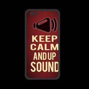 Coque  Iphone 8 PREMIUM Keep Calm and Up Sound Rouge