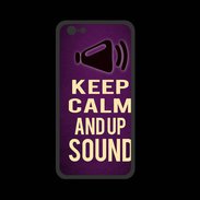 Coque  Iphone 8 PREMIUM Keep Calm and Up Sound Violet