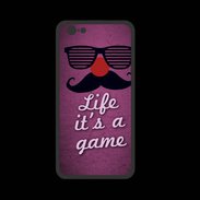 Coque  Iphone 8 PREMIUM Life It's a game Rose ZG