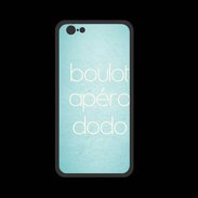 Coque  Iphone 8 PREMIUM Boulot Apéro Dodo Turquoise ZG