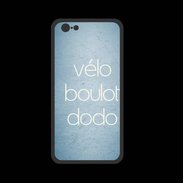 Coque  Iphone 8 PREMIUM Vélo Boulot Dodo Bleu ZG