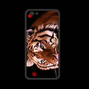 Coque  Iphone 8 PREMIUM Portrait de tigre PB 4