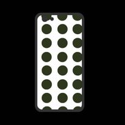 Coque  Iphone 8 PREMIUM pois vert foncé