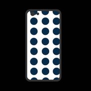 Coque  Iphone 8 PREMIUM pois bleu marine
