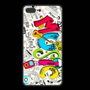 Coque  Iphone 8 Plus PREMIUM Graffiti Musique