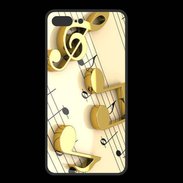 Coque  Iphone 8 Plus PREMIUM Portée de notes en or