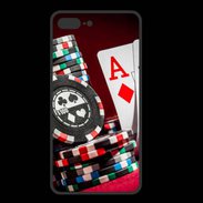 Coque  Iphone 8 Plus PREMIUM Paire d'As au poker