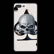 Coque  Iphone 8 Plus PREMIUM Carte tête de mort pique