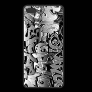 Coque  Iphone 8 Plus PREMIUM graffiti seamless background en noir et blanc