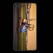 Coque  Iphone 8 Plus PREMIUM Alfa Jet au couché de soleil