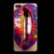 Coque  Iphone 8 Plus PREMIUM Lèvres multicouleurs