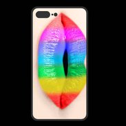 Coque  Iphone 8 Plus PREMIUM Bouche Arc en Ciel