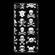 Coque  Iphone 8 Plus PREMIUM Crâne en folie sur fond noir