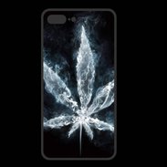 Coque  Iphone 8 Plus PREMIUM Feuille de cannabis en fumée