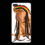 Coque  Iphone 8 Plus PREMIUM Chien Rasta