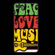 Coque  Iphone 8 Plus PREMIUM Peace Love Music