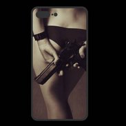 Coque  Iphone 8 Plus PREMIUM Attention maîtresse dangereuse