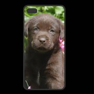 Coque  Iphone 8 Plus PREMIUM Chien labrador chocolat 3