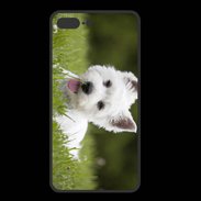 Coque  Iphone 8 Plus PREMIUM Chiot terrier blanc 2