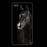 Coque  Iphone 8 Plus PREMIUM Cheval noir