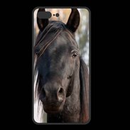 Coque  Iphone 8 Plus PREMIUM Tête de cheval noir