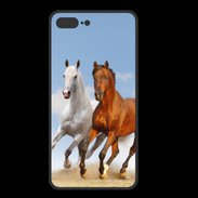 Coque  Iphone 8 Plus PREMIUM Duo de chevaux