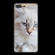 Coque  Iphone 8 Plus PREMIUM Chaton aux yeux bleus