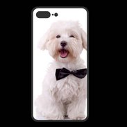 Coque  Iphone 8 Plus PREMIUM Bichon avec noeud papillon