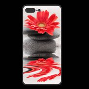 Coque  Iphone 8 Plus PREMIUM Fleurs et galet