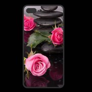 Coque  Iphone 8 Plus PREMIUM Rose et Galet Zen