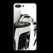 Coque  Iphone 8 Plus PREMIUM Belle voiture sportive blanche